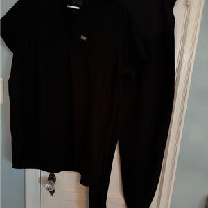 Figs Maternity Black Scrub Set